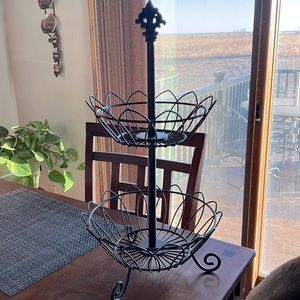 Celebrating home 2 tier fruit or decoration basket